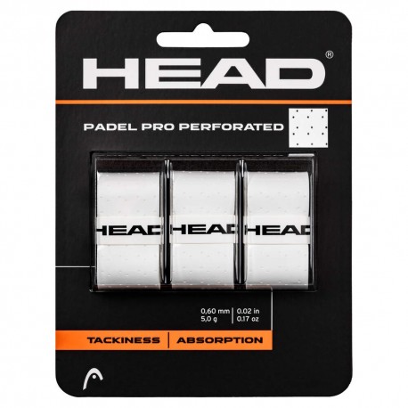 Overgrip PADEL PRO Perforated 3buc/set - Wh